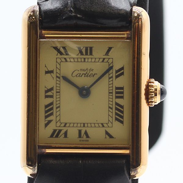 Cartier Must Tank Ivory Dial Watch