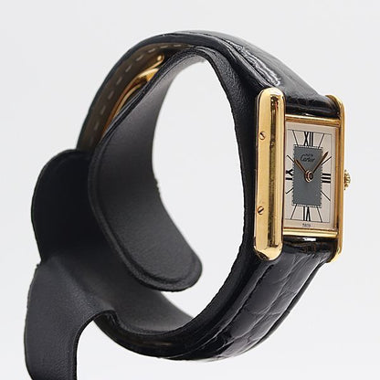 Cartier Must Tank SM Total White Gray Dial — view 2