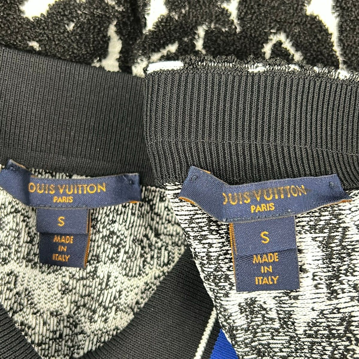 Louis Vuitton Skirt Set Black White Blue — view 5