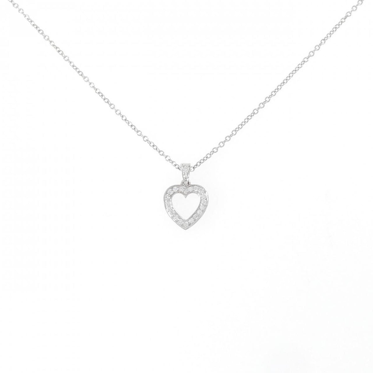 Tiffany & Co Out Line Heart Small Necklace