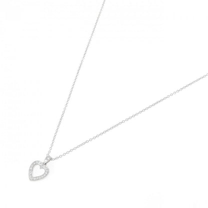 Tiffany & Co Out Line Heart Small Necklace — view 2