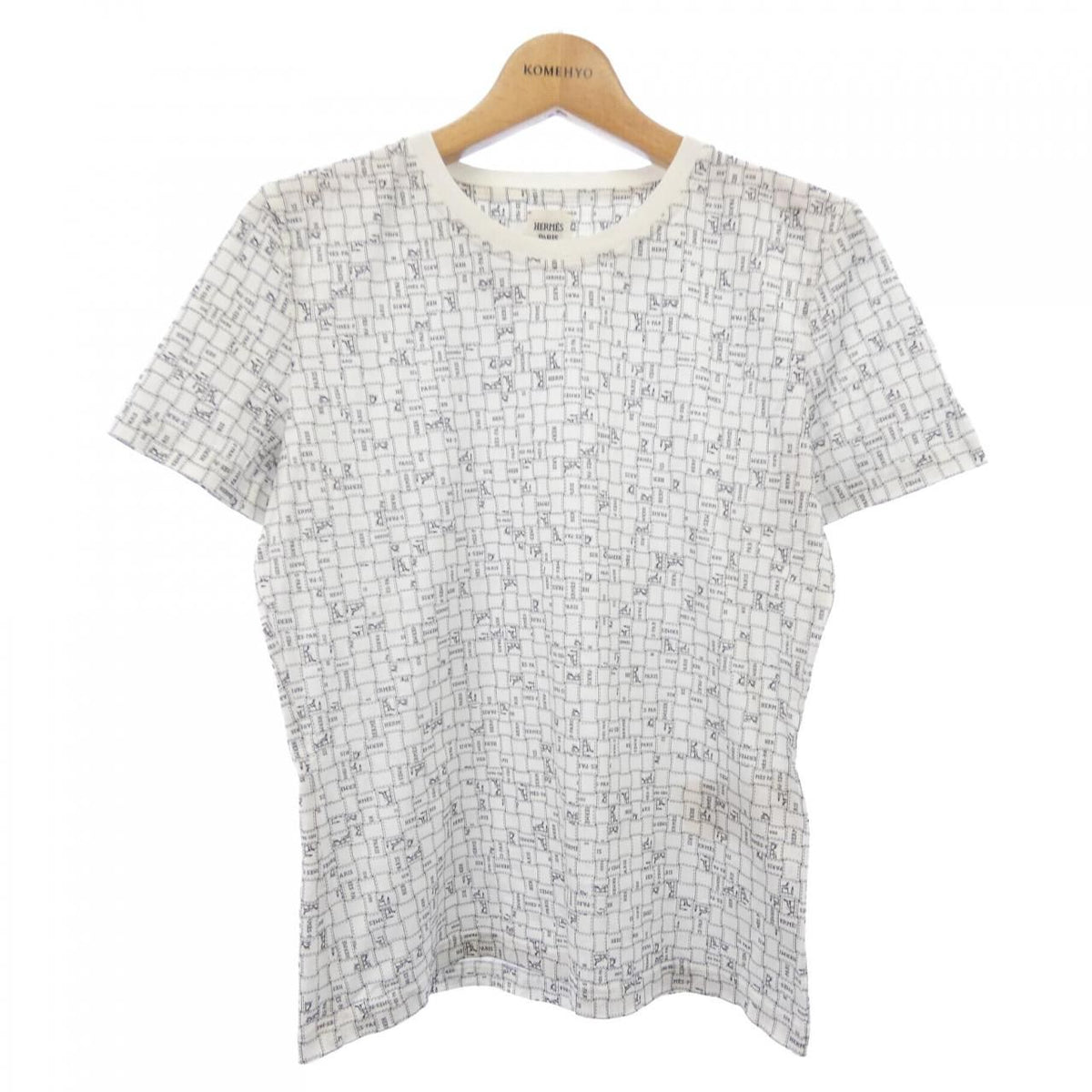 Hermes Bolduc AU Carre Check T-Shirt