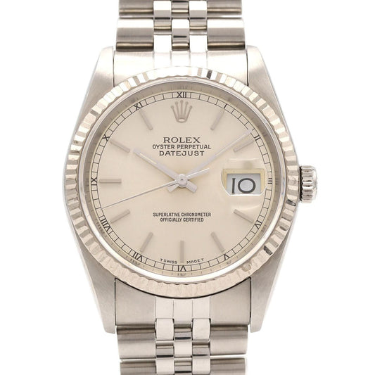 Rolex Datejust Stainless Steel White Gold Automatic