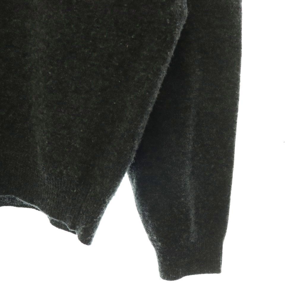 Prada V-neck Sweater Knit Long Sleeve Wool Charcoal Gray 38 — view 4