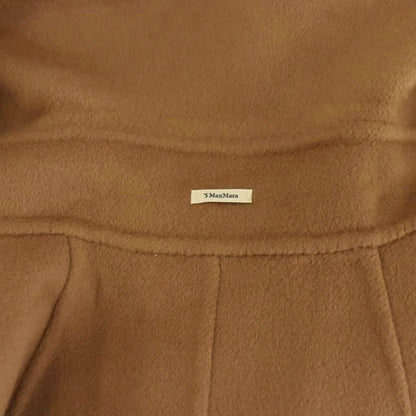 Max Mara S 'S Cucito Mano Wool Double Face Coat Chesterfield Long Beige — view 6