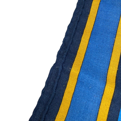 Hermes Shawl Carre 140 Blue Pink Multi Duo D'etriers Cashmere Silk Scarf — view 7