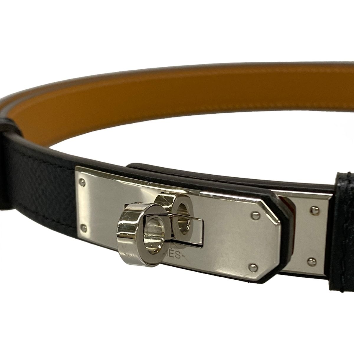 Hermes Belt Kelly Black Silver — view 4