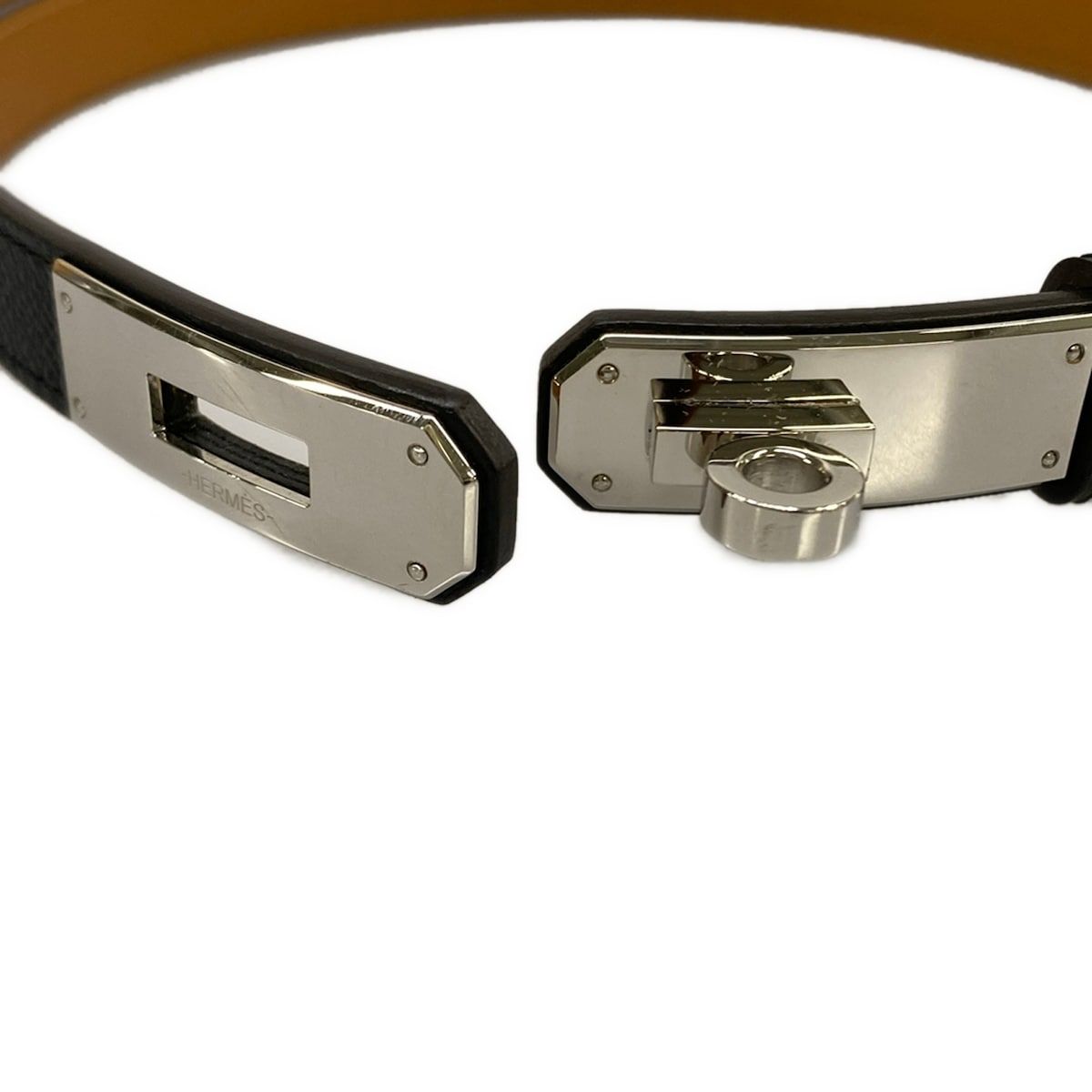 Hermes Belt Kelly Black Silver — view 5