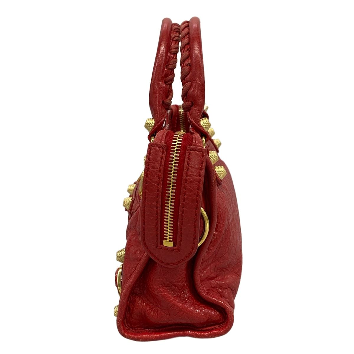 Balenciaga Handbag the Giant Mini City Red Leather — view 4