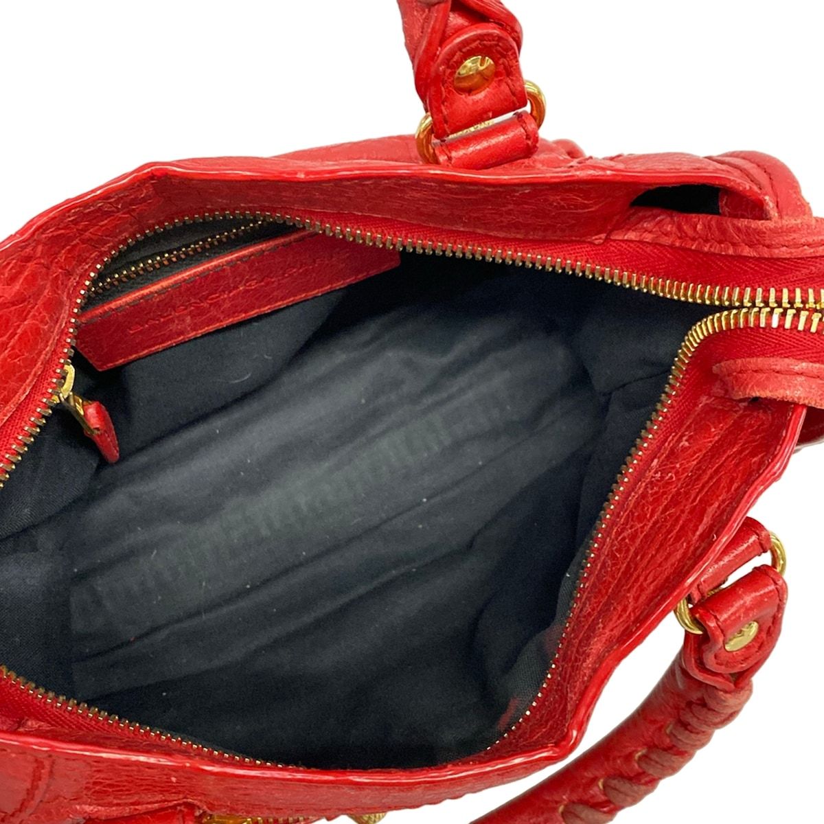 Balenciaga Handbag the Giant Mini City Red Leather — view 7