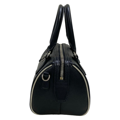 Prada Handbag Black White Leather — view 4