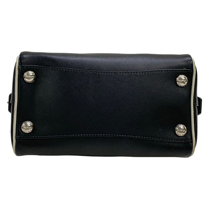 Prada Handbag Black White Leather — view 5