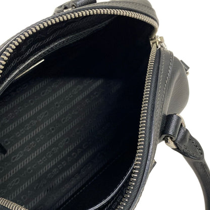 Prada Handbag Black White Leather — view 7