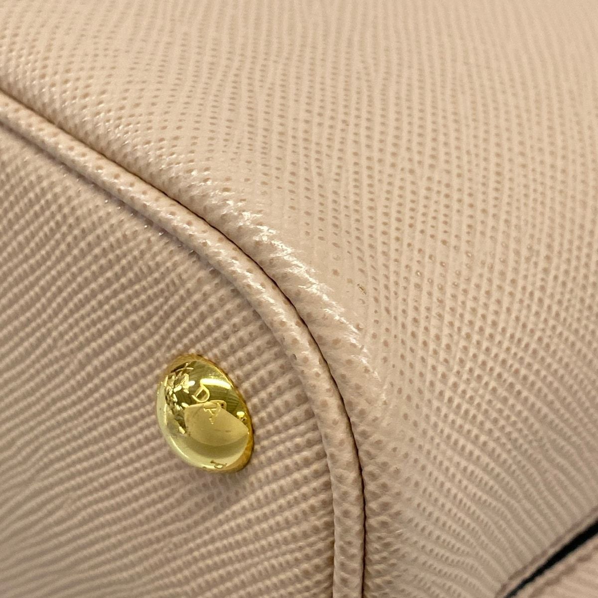Prada Panier Small Pink Beige Mini Bag Leather — view 6