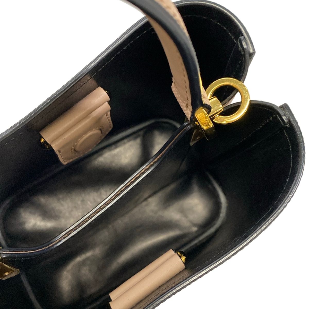 Prada Panier Small Pink Beige Mini Bag Leather — view 7