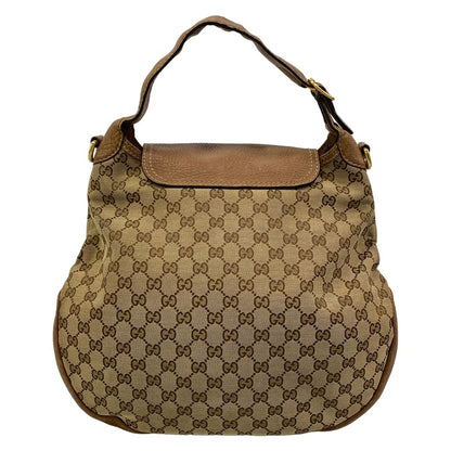 Gucci Handbag Horsebit New Pelham Beige Dark Brown Leather — view 3