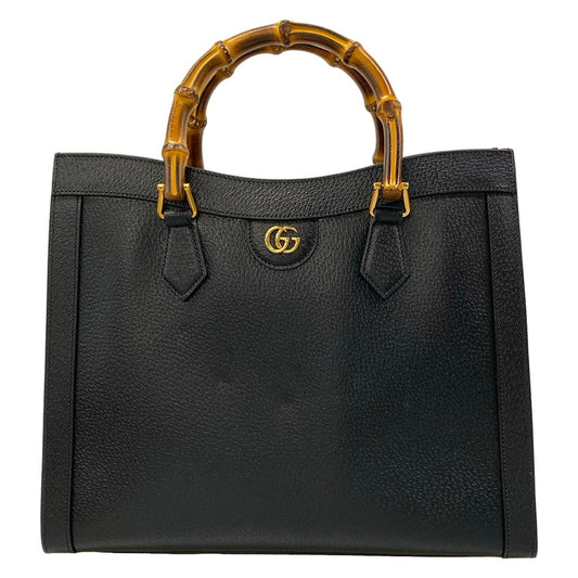 Gucci Handbag Diana Black Leather