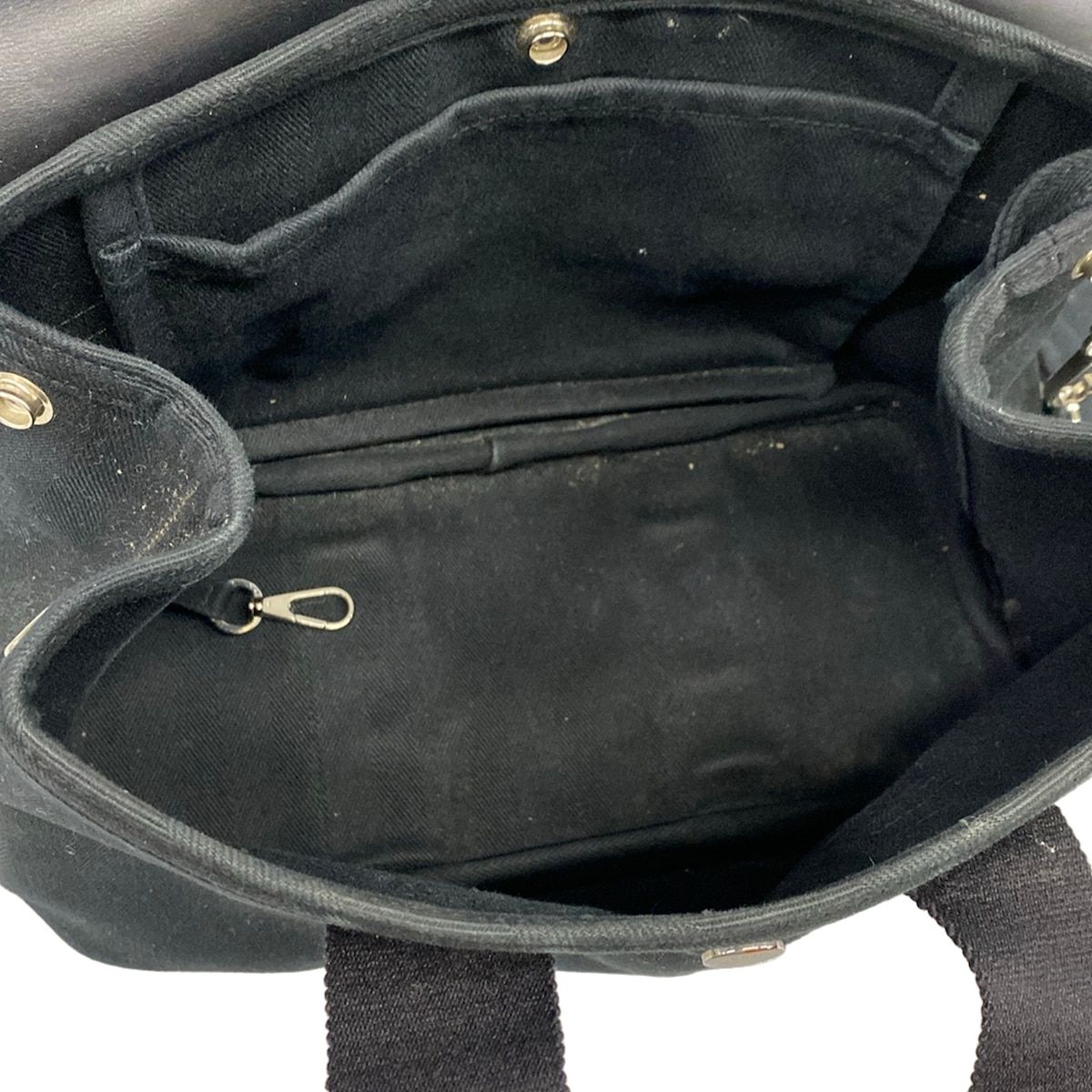 Hermes Handbag Valparaiso PM Black Silver — view 7