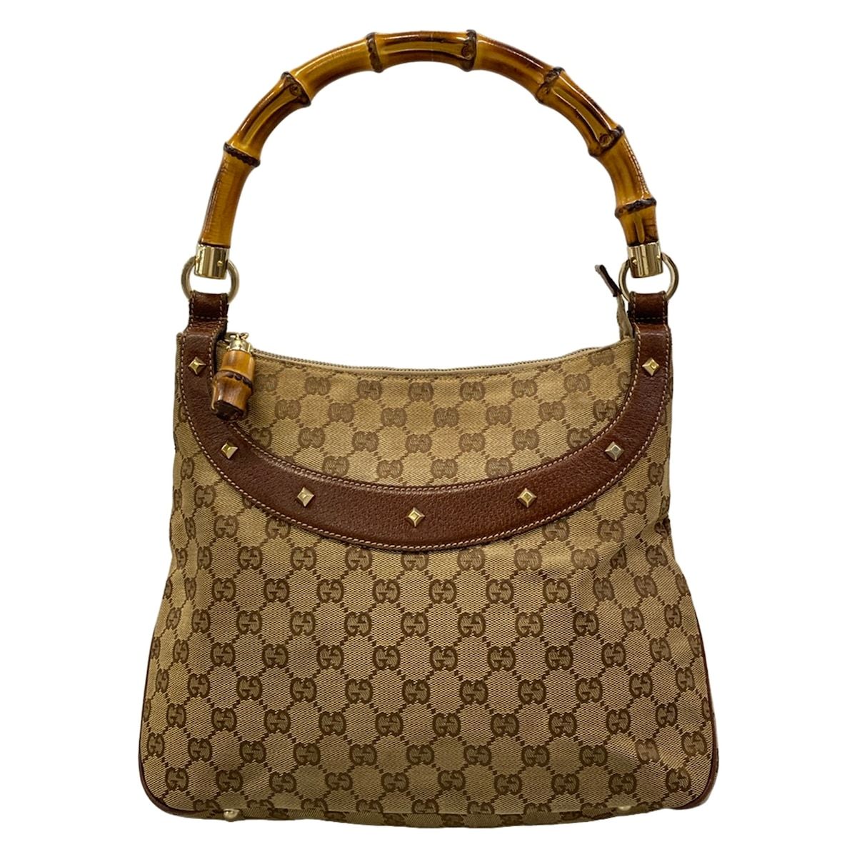 Gucci Handbag Beige Leather