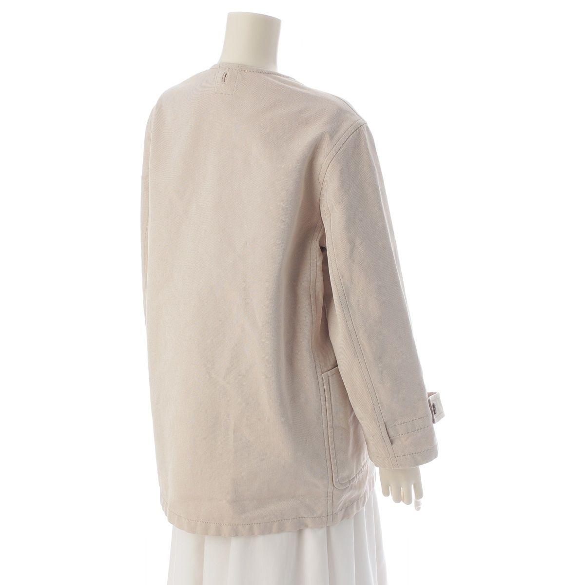 Hermes Martin Margiela Era Cotton Belt Coat Light Beige 38 — view 6