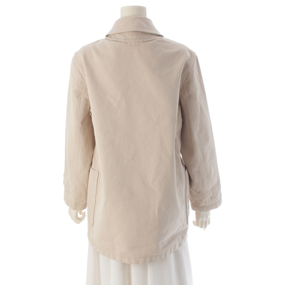 Hermes Martin Margiela Era Cotton Belt Coat Light Beige 38 — view 4