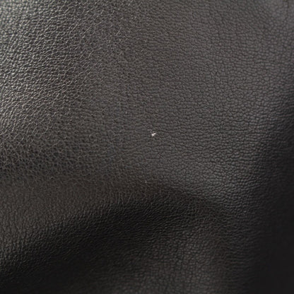 Prada Leather Viscose Skirt Wrapped Black 42 — view 6