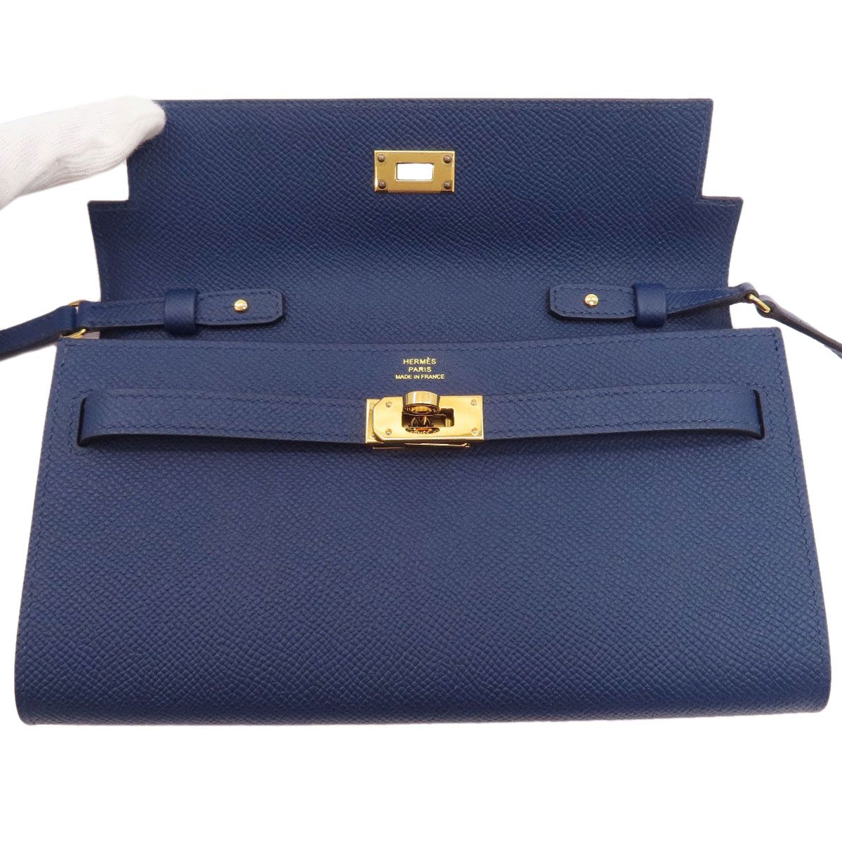 Hermes Kelly to Go Gold Wallet Epsom — view 5