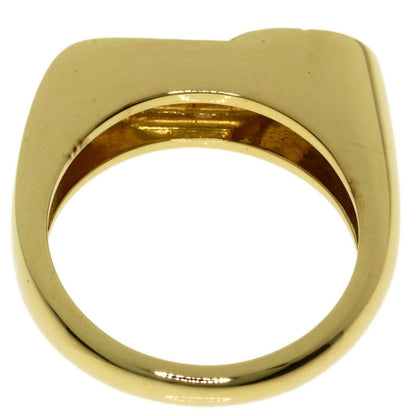 Dior Logo Diamond Ring 18k Yellow Gold — view 4