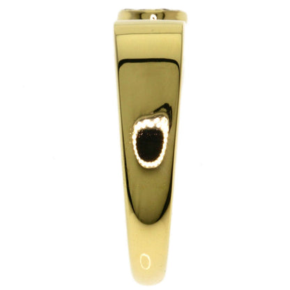 Dior Logo Diamond Ring 18k Yellow Gold — view 3