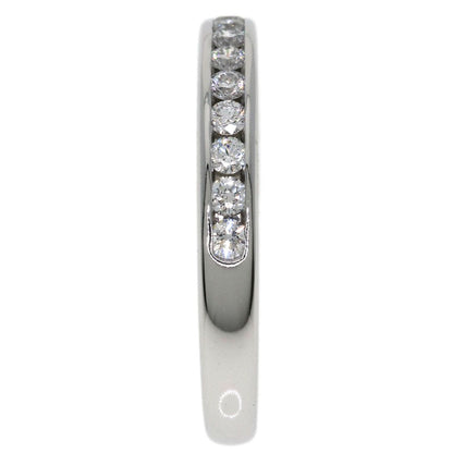 Tiffany & Co Half Eternity Diamond Ring Platinum — view 3
