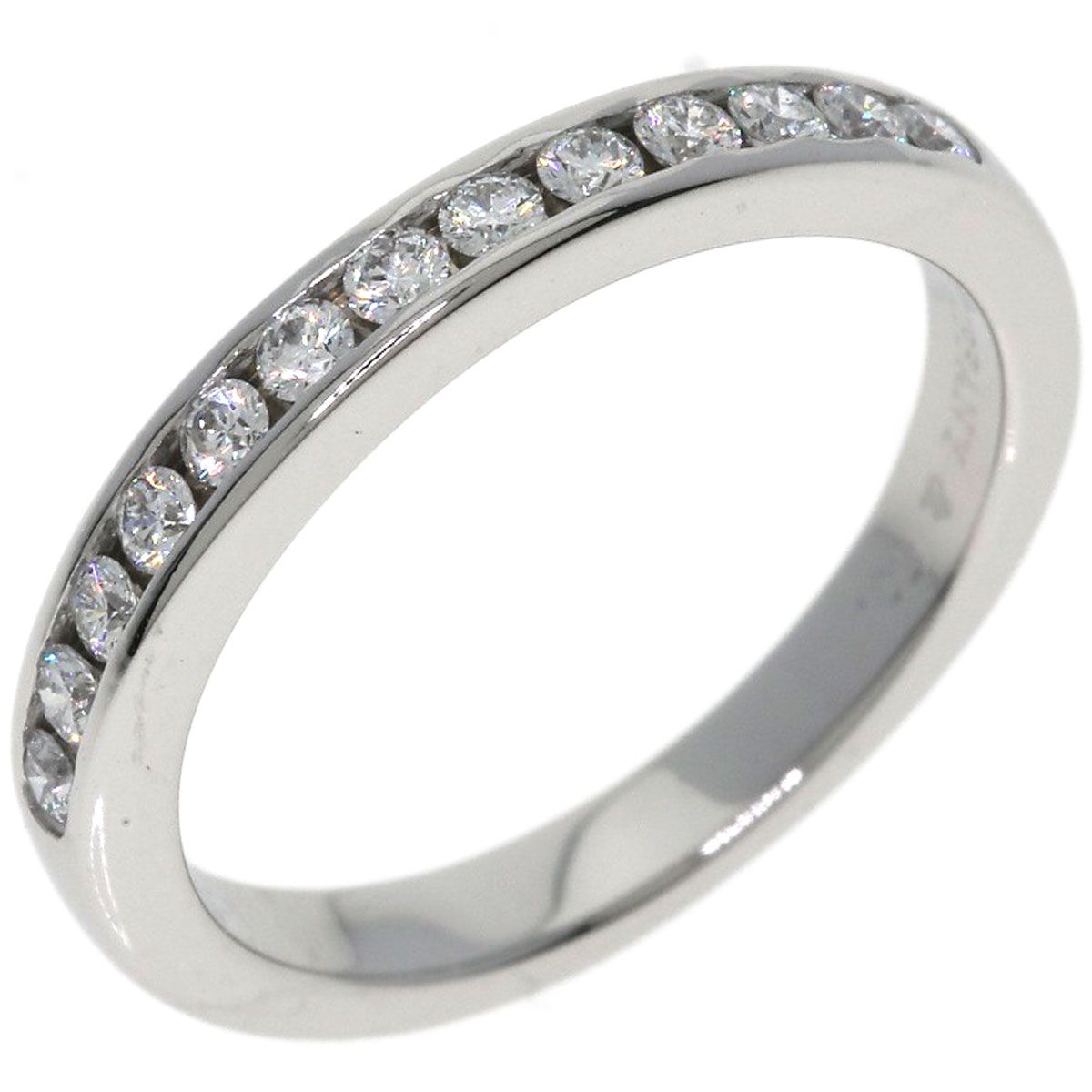 Tiffany & Co Half Eternity Diamond Ring Platinum — view 2