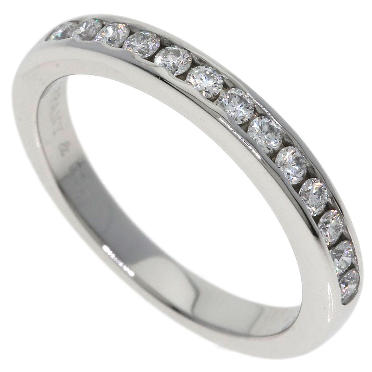 Tiffany & Co Half Eternity Diamond Ring Platinum
