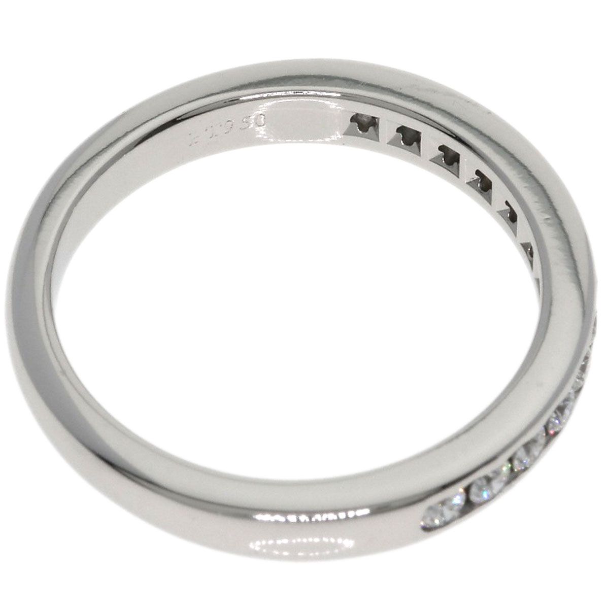 Tiffany & Co Half Eternity Diamond Ring Platinum — view 6