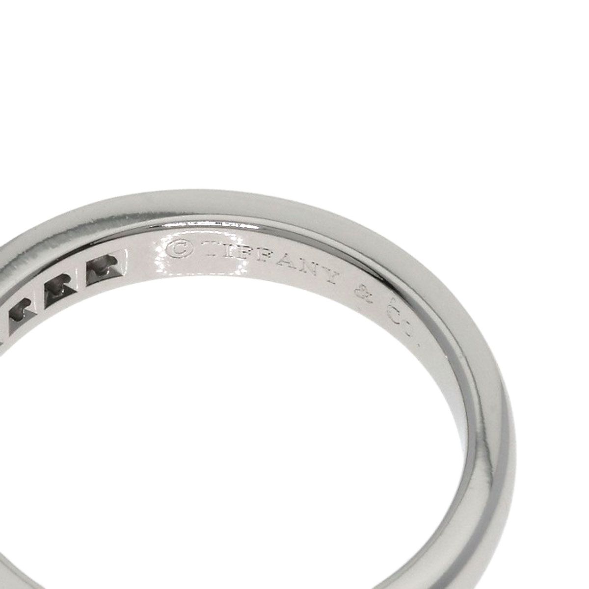 Tiffany & Co Half Eternity Diamond Ring Platinum — view 5