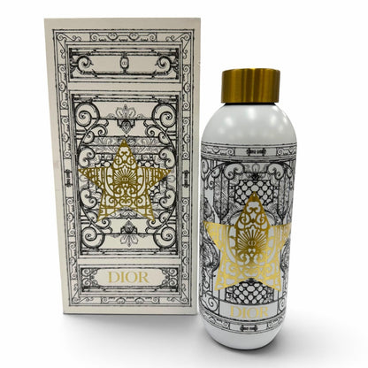 Dior Water Bottle Stainless Steel CD Logo Tumbler Ivory Gold — view 2