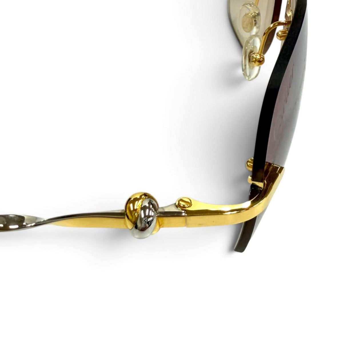 Cartier Decor C Combination Color Sunglasses Eyewear Gold Silver 16 — view 8