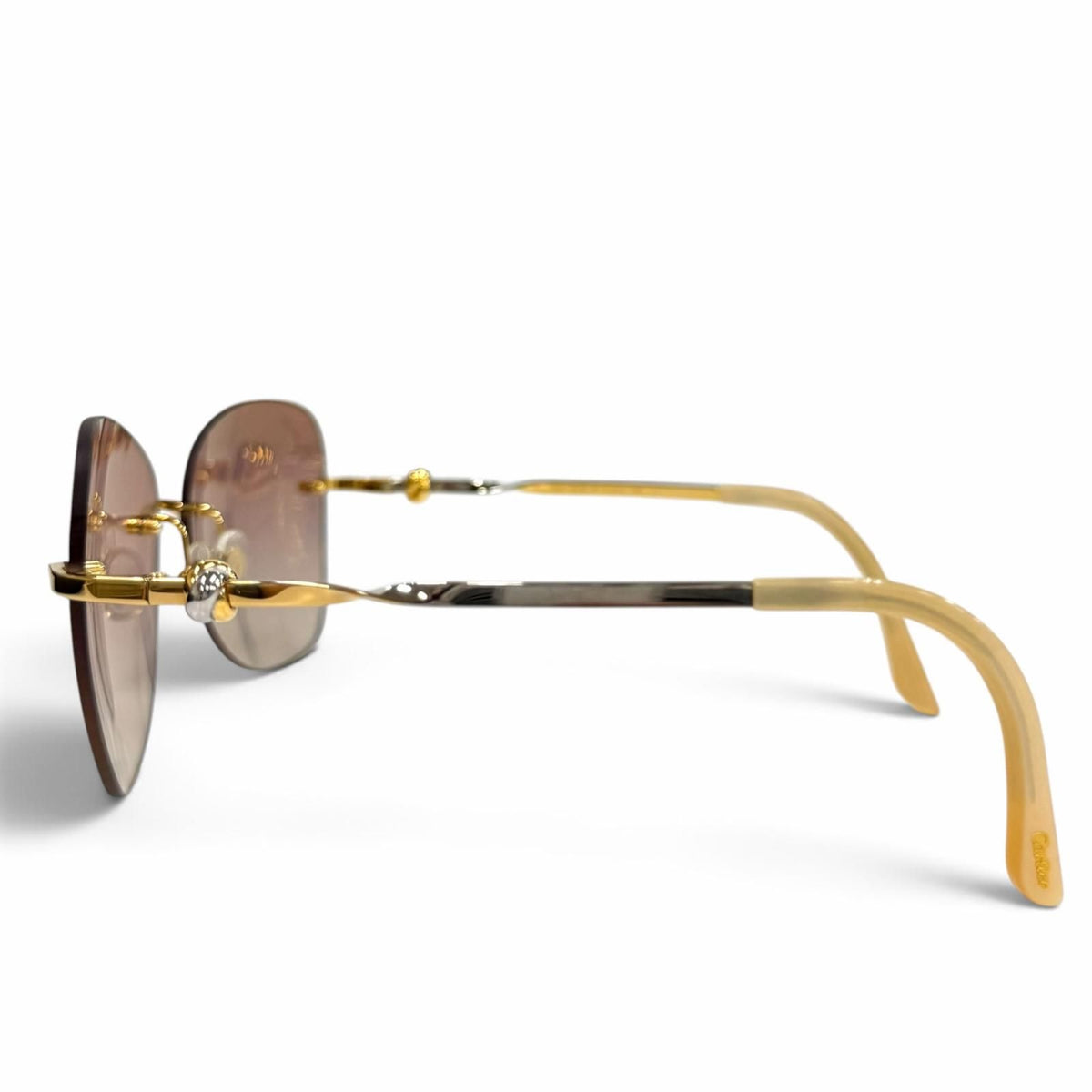 Cartier Decor C Combination Color Sunglasses Eyewear Gold Silver 16 — view 4
