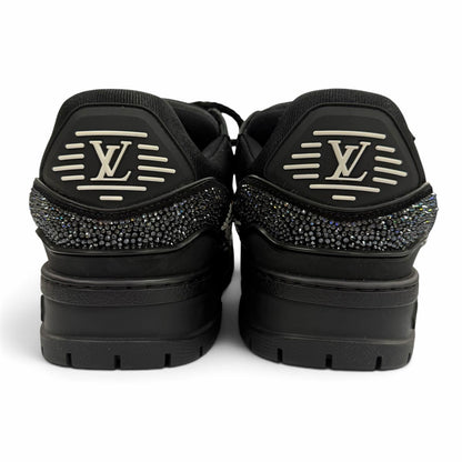 Louis Vuitton LV Trainers Maxi Line Swarovski Rhinestone Lace-up Sneakers — view 4