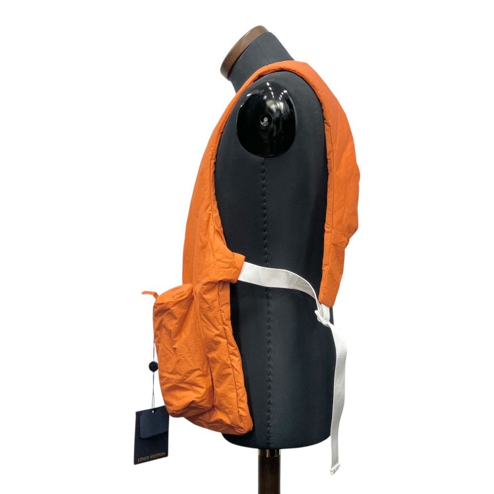 Louis Vuitton Padded Harness Asymmetric Vest 3D Pocket Virgil Abloh Orange — view 3