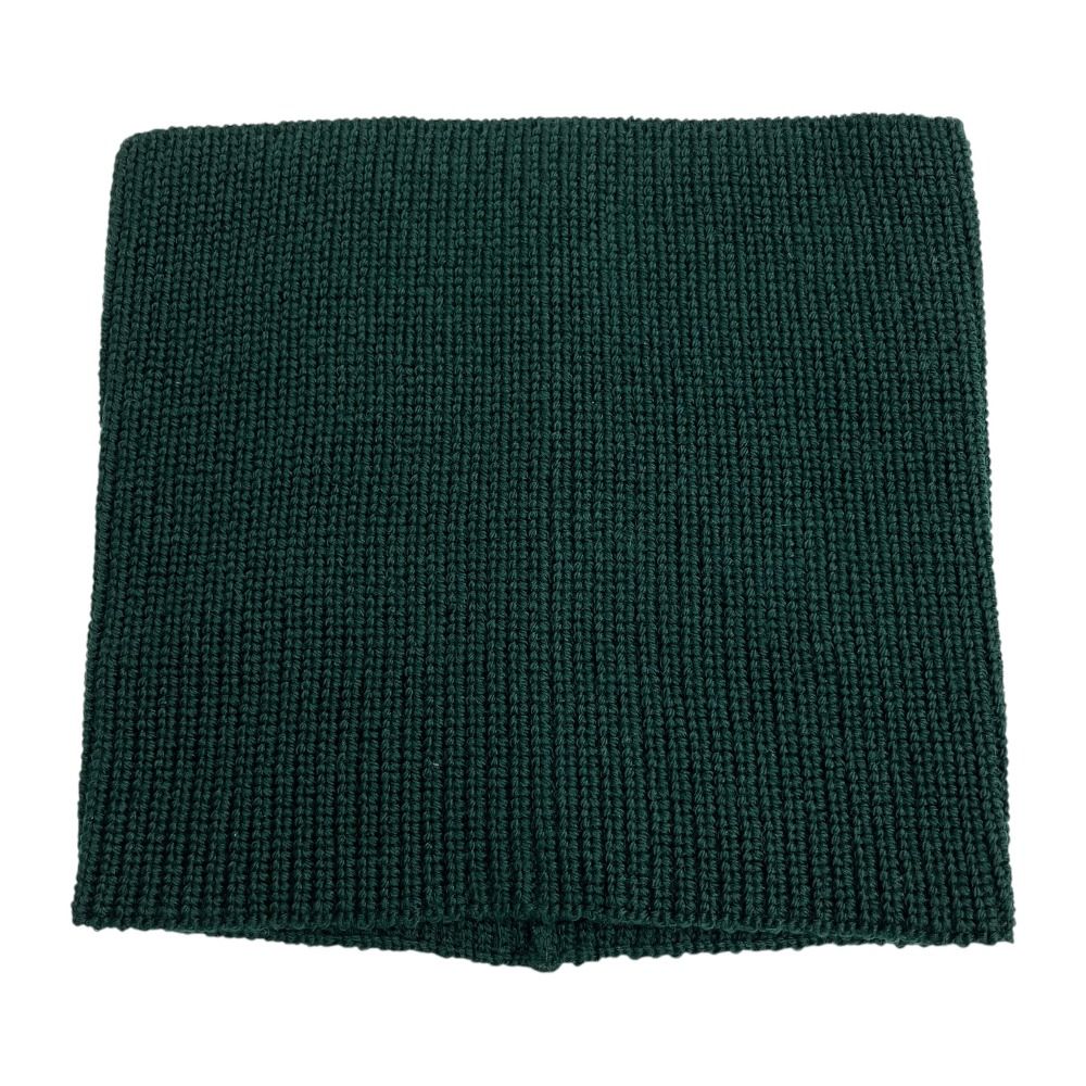 Dior Wool Rib Knit Snood Neck Warmer CD Logo Silver Green Sweater — view 2