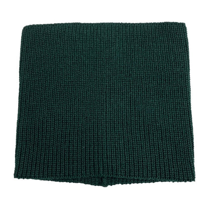 Dior Wool Rib Knit Snood Neck Warmer CD Logo Silver Green Sweater — view 2