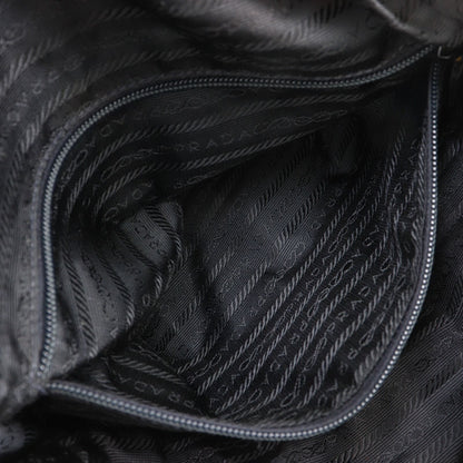 Prada Chain Shoulder Nylon Black Bag — view 6