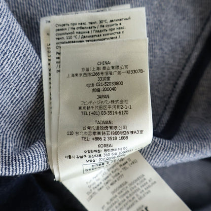 Fendi Blue Denim Mini Dress Indigo — view 8