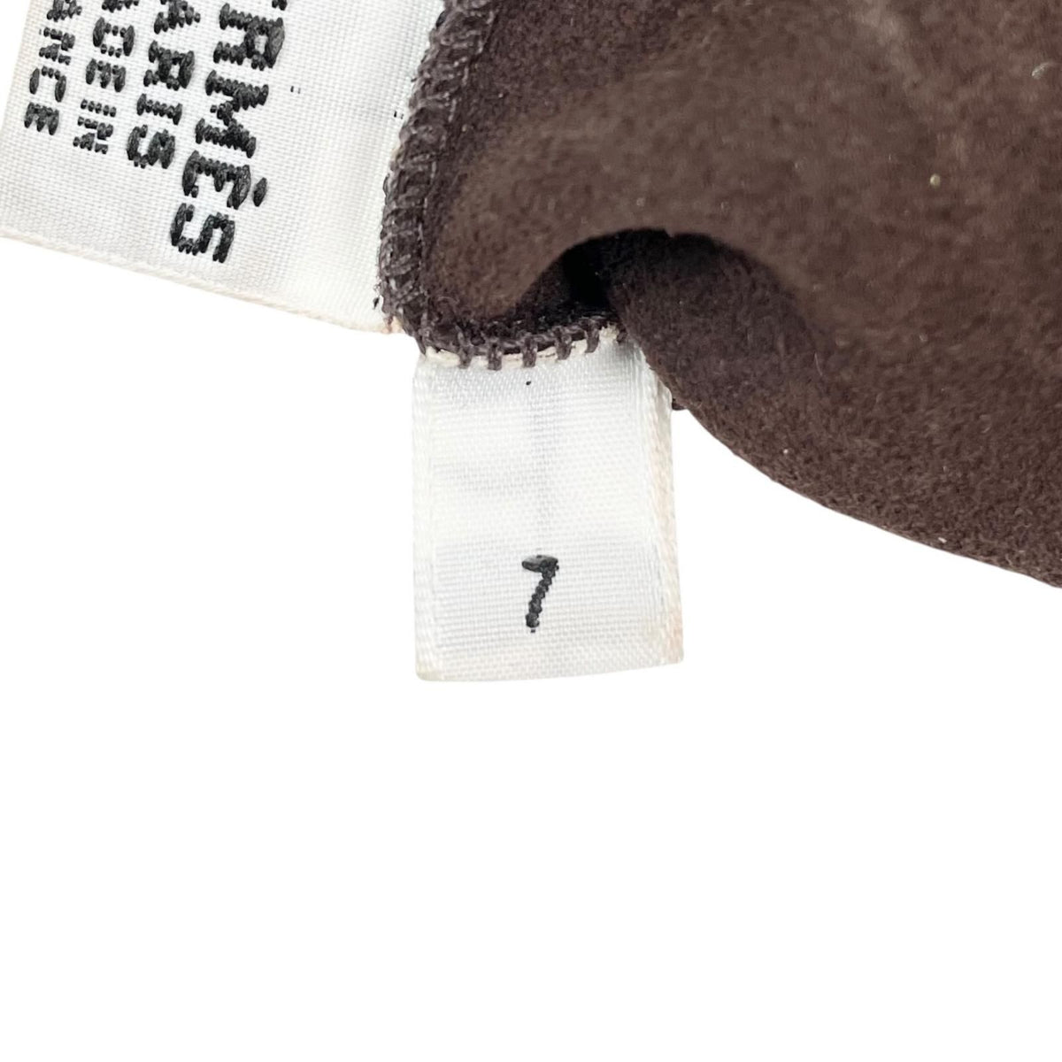 Hermes Lambskin Leather Perforated Gloves Dark Brown — view 5