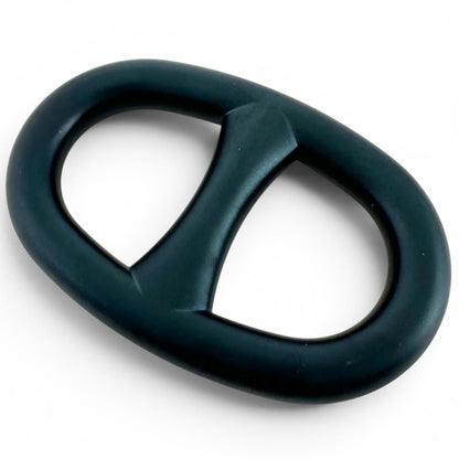 Hermes Metal Chaine D'ancre Scarf Ring Navy