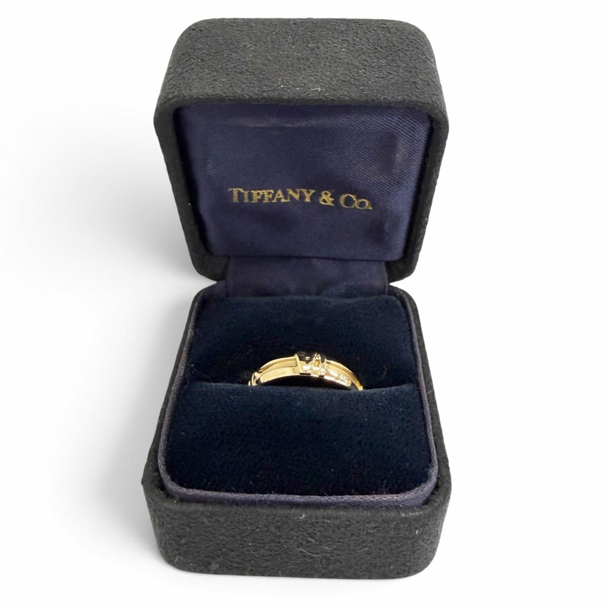 Tiffany & Co Atlas Numeric Ring 750 18k Yellow Gold — view 2
