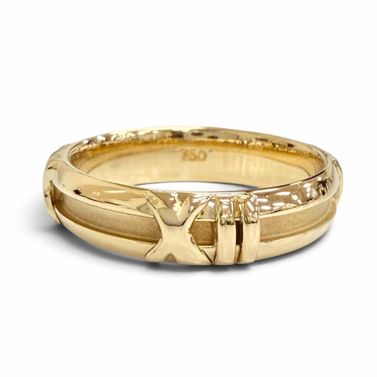 Tiffany & Co Atlas Numeric Ring 750 18k Yellow Gold — view 4