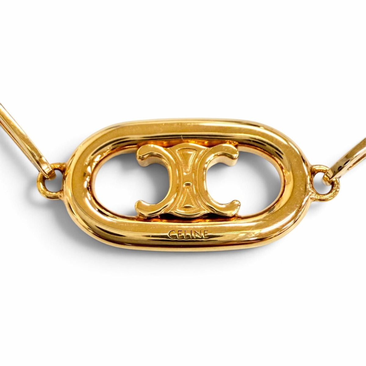 Celine Maillon Triomphe Chain Bracelet Gold — view 3