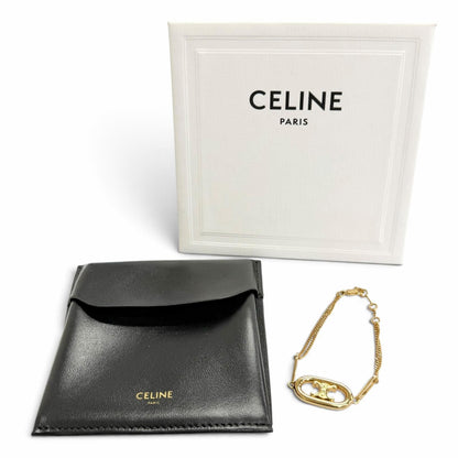 Celine Maillon Triomphe Chain Bracelet Gold — view 2