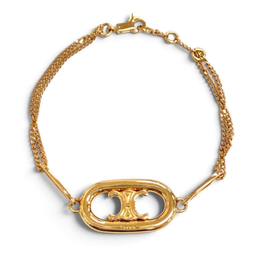 Celine Maillon Triomphe Chain Bracelet Gold